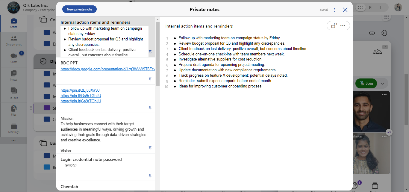 private-notes